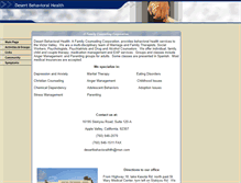 Tablet Screenshot of desertbehavioralhealth.com